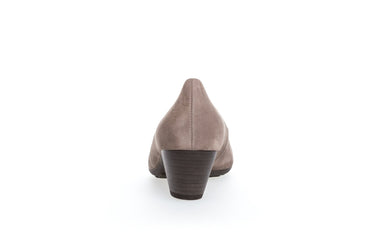 Escarpins taupe en cuir