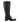 Bottes noires en cuir lisse
