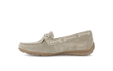 Mocassins beige en velours