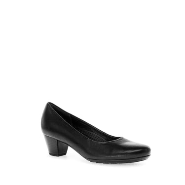 Escarpins noirs en cuir lisse
