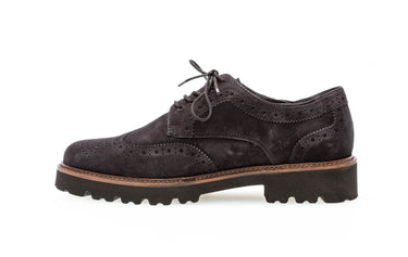 Derbies marine en cuir