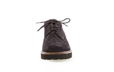 Derbies marine en cuir
