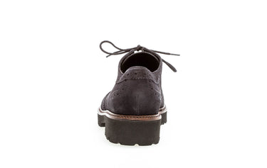 Derbies marine en cuir