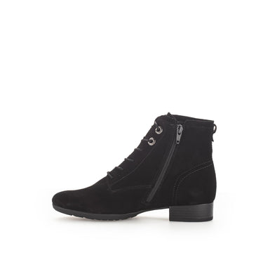 Bottines à lacets noires en cuir
