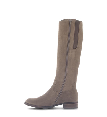 Bottes taupes en nubuck