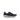 Baskets bleues en textile et cuir
