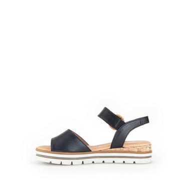 Sandales noires en cuir