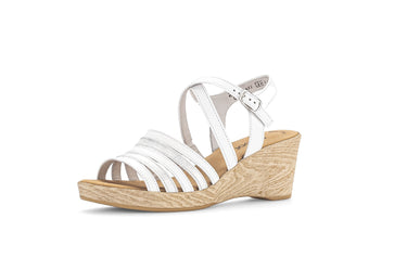 Sandales blanches en cuir