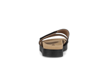 Mules noires en nubuck