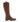 Bottes marron en cuir lisse