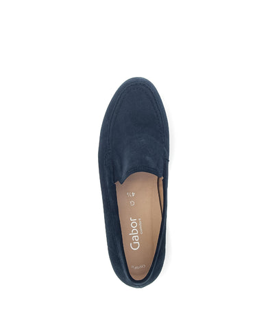 Ballerines bleues en nubuck