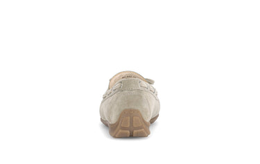 Mocassins beige en velours