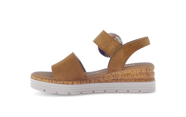 Sandales marron en nubuck