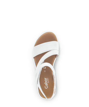 Sandales blanches en cuir