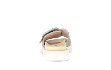 Mules grises en velours