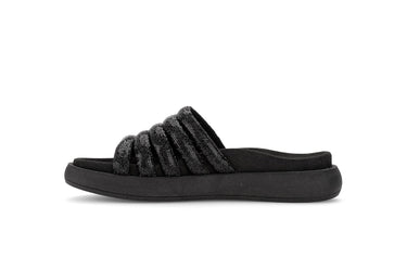 Sandales noires en textile