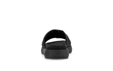 Sandales noires en textile
