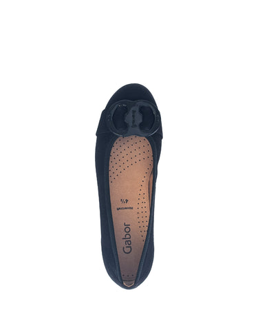 Ballerines bleues en velours