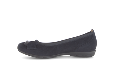 Ballerines bleues en cuir