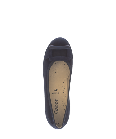 Ballerines bleues en cuir
